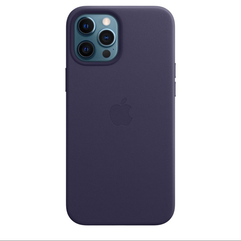iPhone 12 Pro Max Leather Case MagSafe Deep Violet